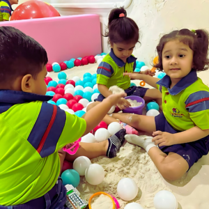 Children on an excursion at The Nurtuary Preschool play area, the ranked No 1 preschool in Panchkula