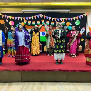 Teachers showcasing diversity during Republic Day celebrations at The Nurtuary Preschool, the top playschool near Sector 21 Panchkula.