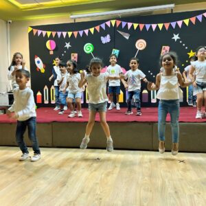 Kids dancing at the Best Summer Camp in Peer Muchalla, The Nurtuary Preschool, Sector 20 Panchkula